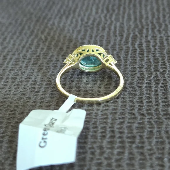 Shivam Green💚 Quartz Ellipse Ring💍 - NWT - Picture 10 of 16